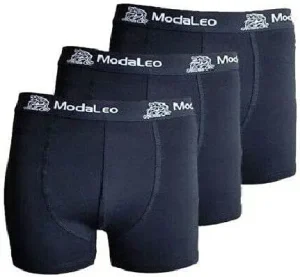Modaleo 3 Pack Men's Underwear Boxer Black TRUNK