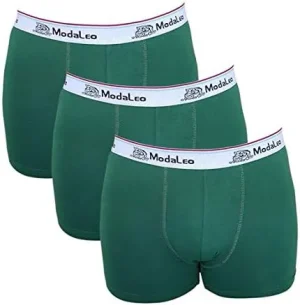 Modaleo 3 Pack Men's Underwear Boxer Green TRUNK