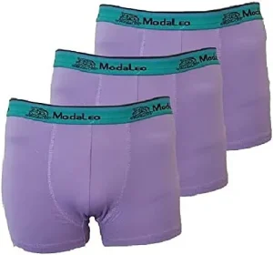 Modaleo 3 Pack Men's Underwear Boxer Purple TRUNK