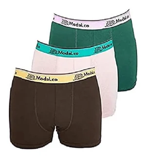 Modaleo 3 Pack Men's Underwear Boxer Brown Nopal Green