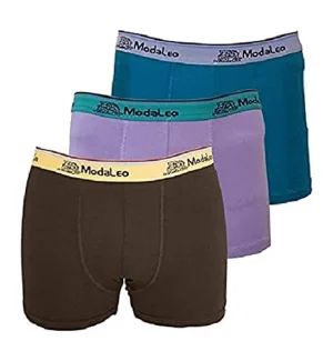Modaleo 3 Pack Men's Underwear Boxer Brown Purple Jade