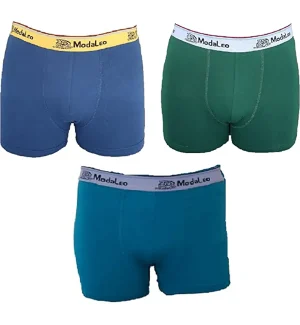 Modaleo 3 Pack Men's Underwear Boxer Green Blue Jade