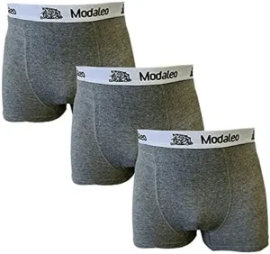 Modaleo 3 Pack Men's Underwear Boxer Grey TRUNK