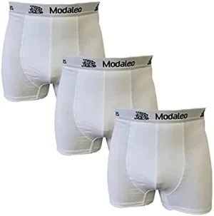 Modaleo 3 Pack Men's Underwear Boxer White TRUNK
