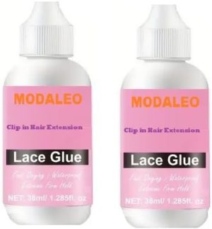 ModaLeo Clip in Hair Glue Lace, Easy to Use Hair Extensions 78 ML