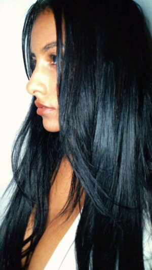 Modaleo Hair Extensions Clip In Hair Curly Straight Black Blend Brown Light Golden Soft 150g (Black Medium 1B# Straight)
